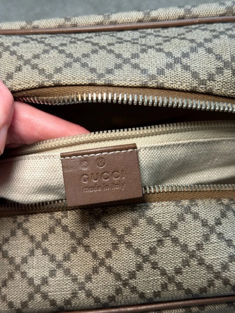 GUCCI Diamante Coated Canvas Messenger Bag - Picture 8 of 16